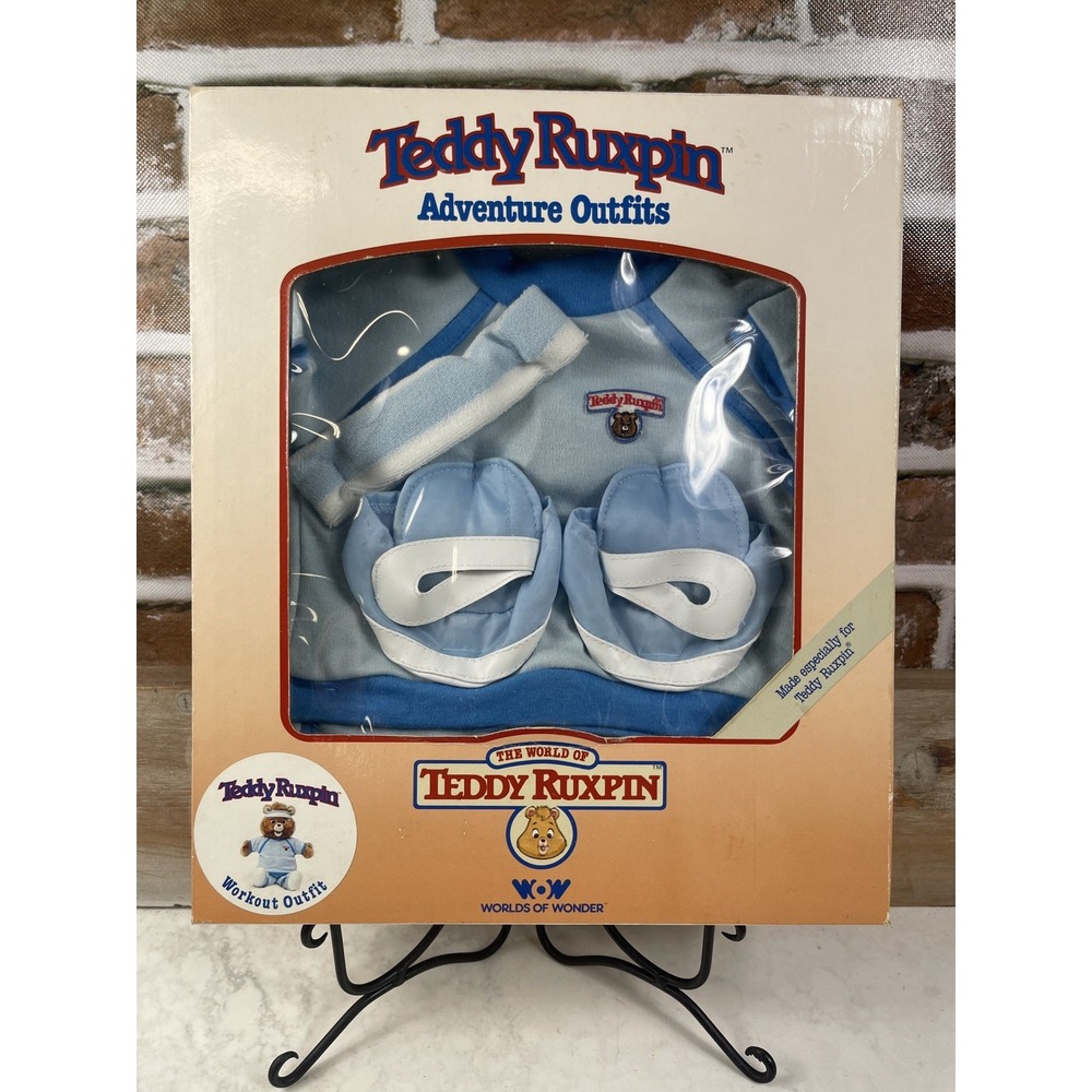 Teddy Ruxpin Adventure Clothes Workout Outfit Vintage 1985 Worlds of Wonder